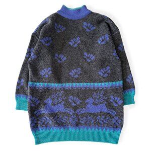 Vintage Whimsical Deer Sweater